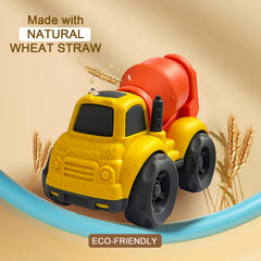 Baimiby toddler toy car set side view for imaginative scenes