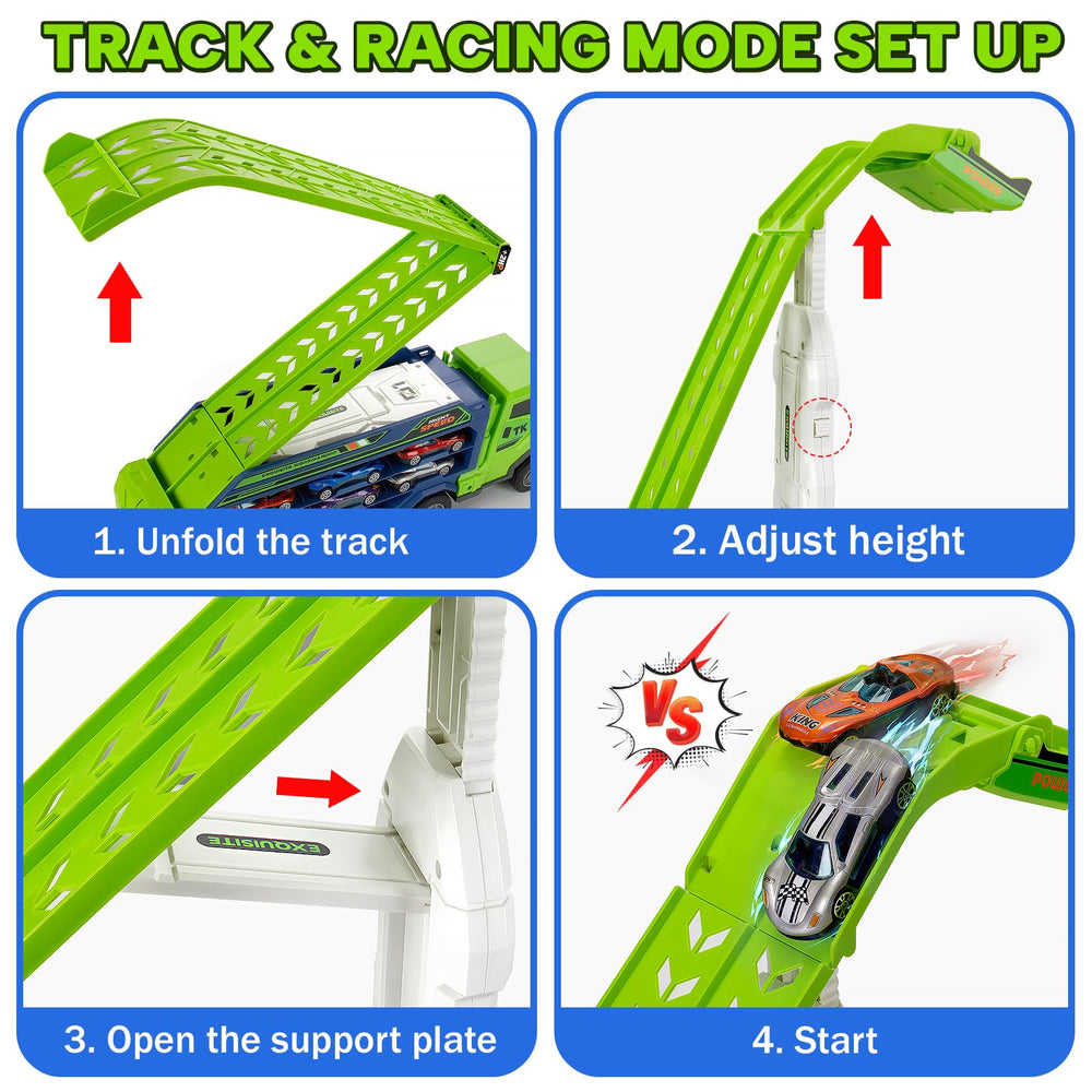 Baingesk dual-launcher tracks spark competitive, interactive racing fun.