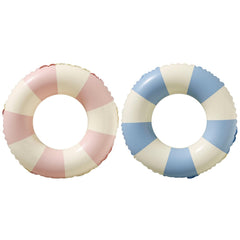 BAITEMJIA Kids pool float stripe blue pink for safe summer fun