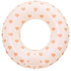 BAITEMJIA Love Heart pool float for kids, durable and easy to spot in water.