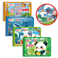 Baiyigs water coloring book Ocean World page for toddlers with vivid, water-activated art.