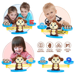 BAKAM Monkey Balance Scale design - rich colors and friendly characters boost engagement.
