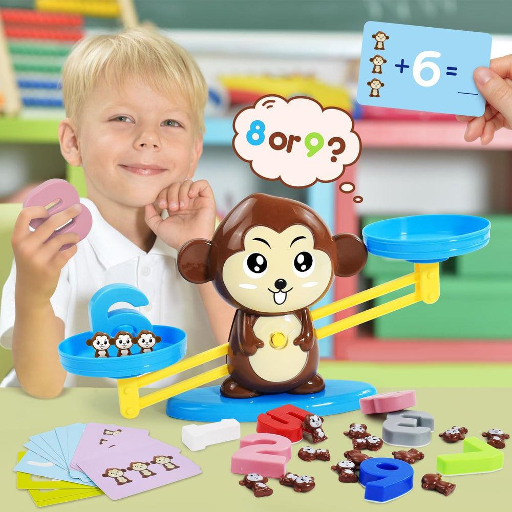 BAKAM Monkey Balance Scale penguin-scale - playful support for engaging learning.
