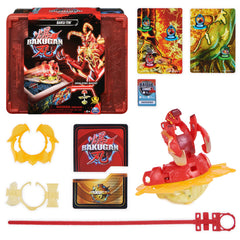 Bakugan Baku-tin opened lid creates a ready battle space on the go