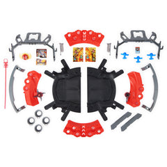 Display-ready diorama view of Bakugan inside the arena spinning.