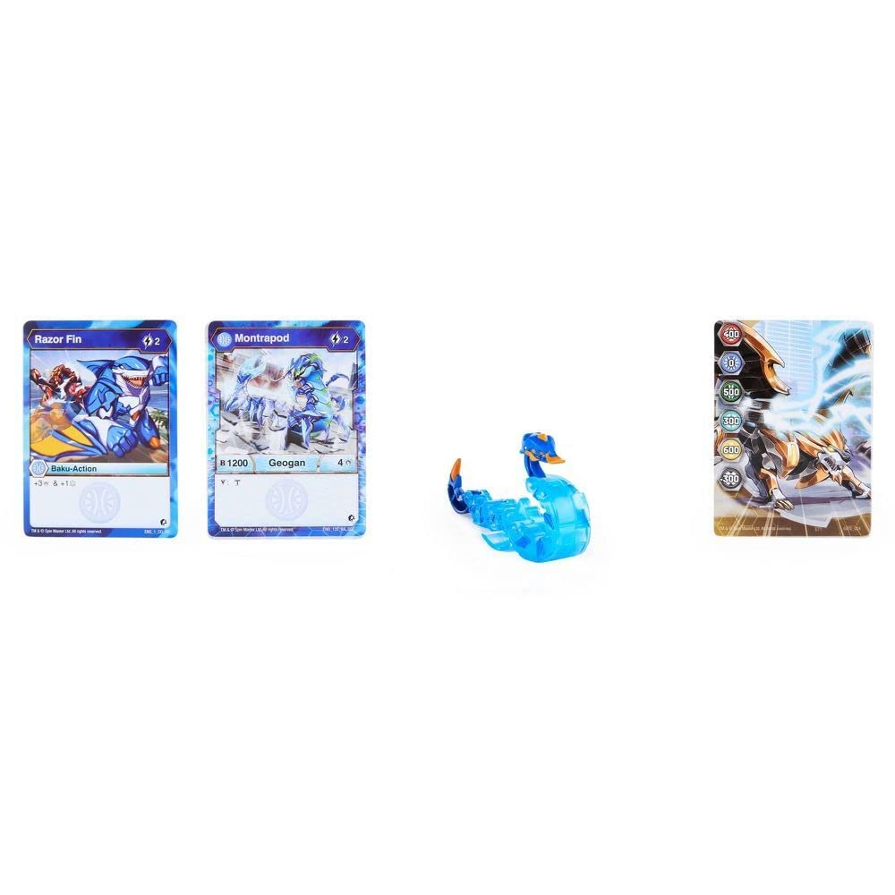 Bakugan Geogan Rising Montrapod trading cards for strategic deck-building and collection