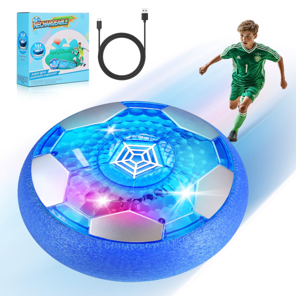 BaLaM Hover Soccer Ball battery-charge enables prolonged indoor play.