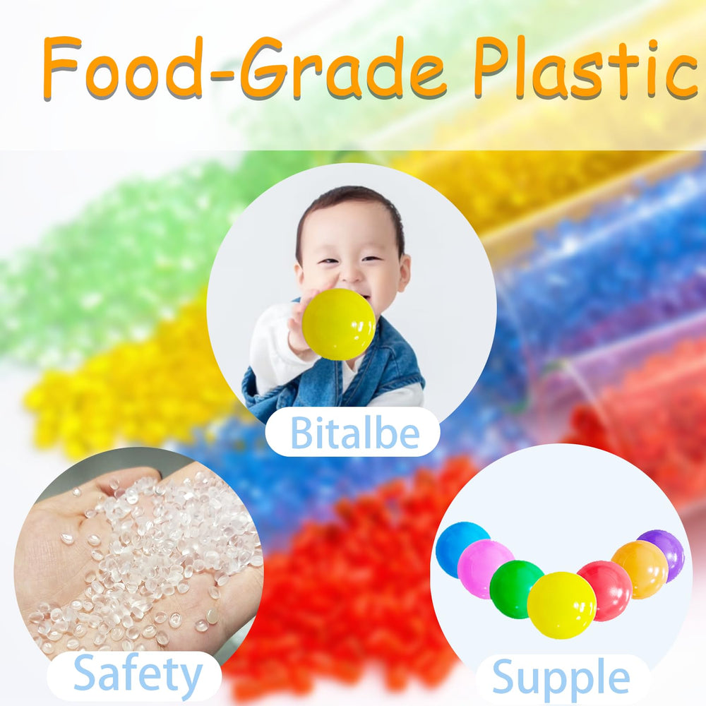 Ball Pit Balls orange color focus for easy sorting and fun activities.