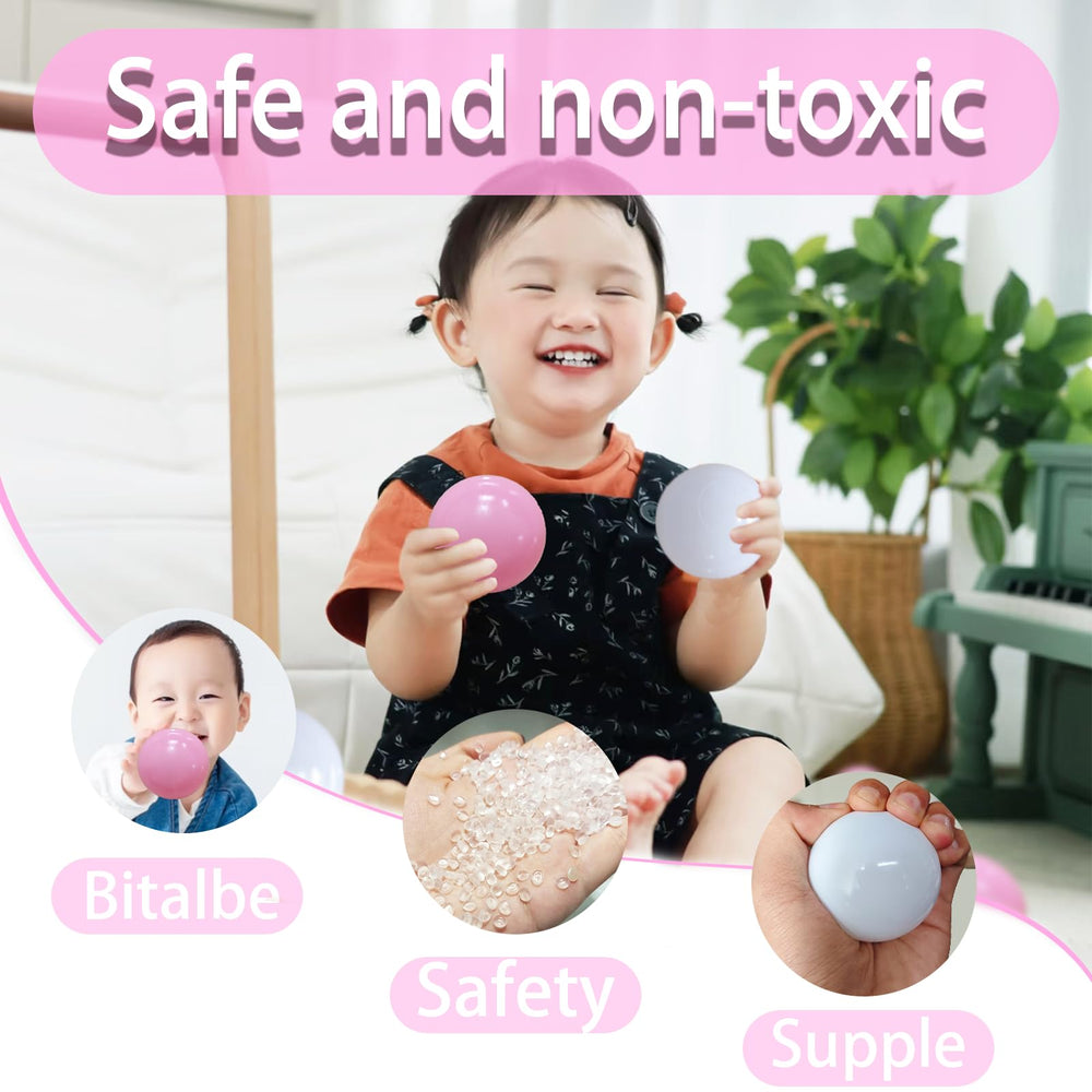 2.2in Ball Pit Balls in pink and white boost sensory exploration.