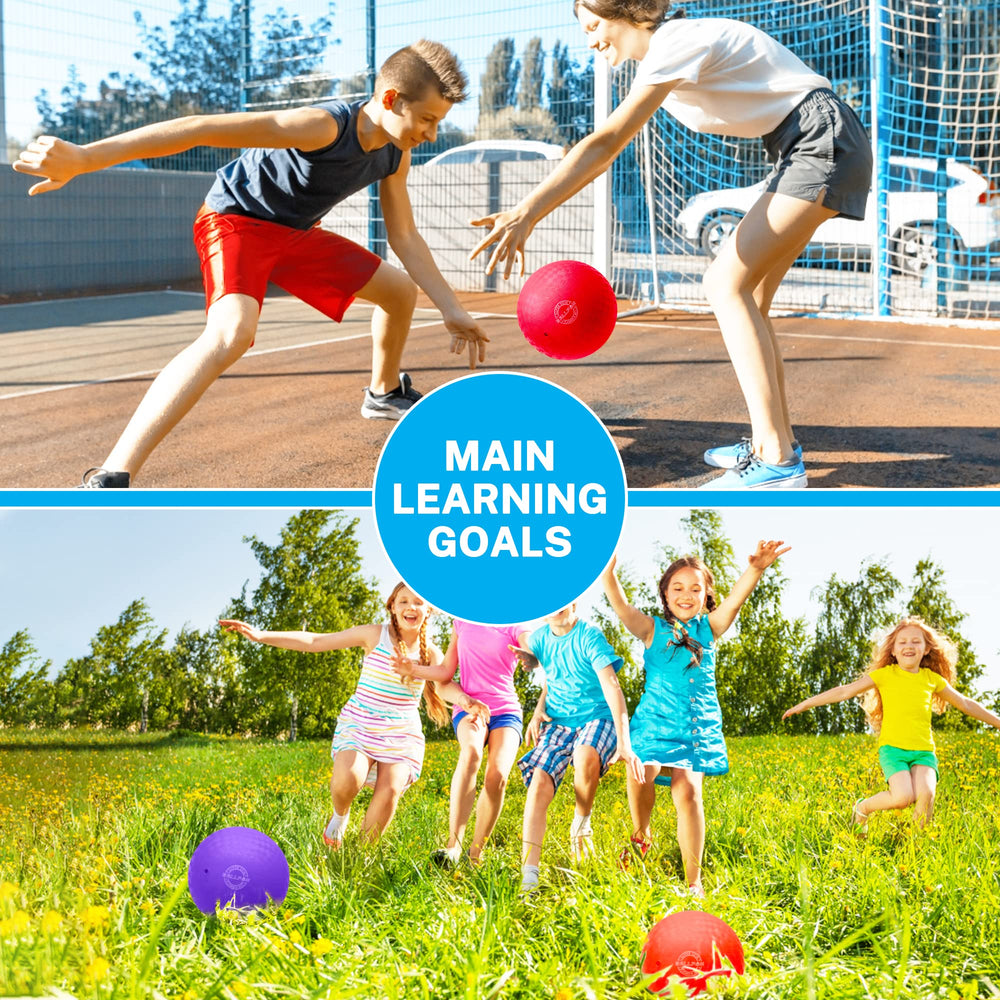 BallFUN dodgeballs color variety helps teams distinguish players quickly