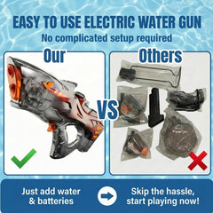 Balyeoseol water gun in action delivers exciting, fast paced play.