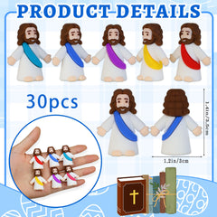 Bamamon little Jesus figures with smooth PVC finish for long-lasting use.