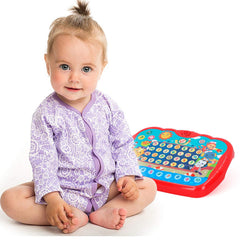 Bambiya tablet Find It Game guides kids to match letters or numbers with friendly prompts.