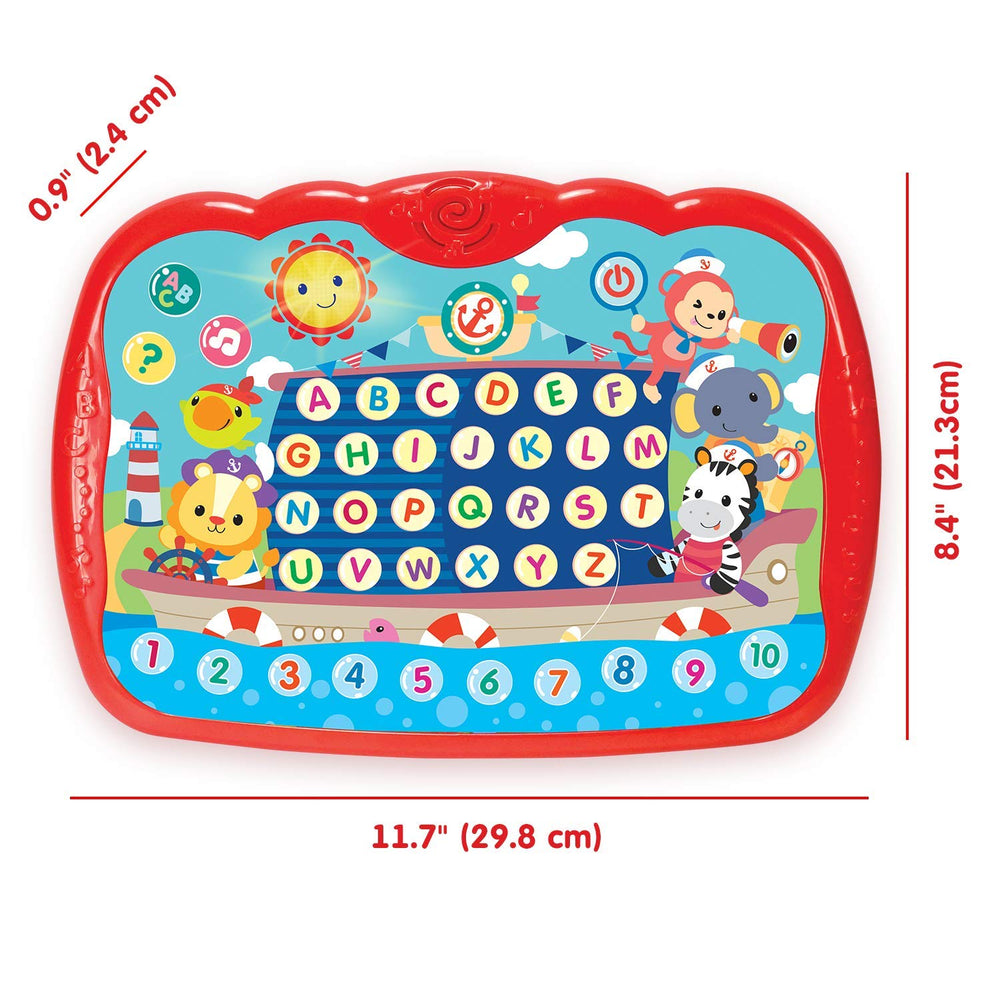 Bambiya Learning Tablet Music Mode plays ABC song to reinforce rhythm and memory.