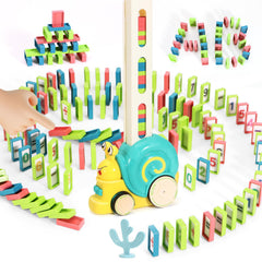 BananMelonBM 180pcs domino tiles for Montessori learning and focus
