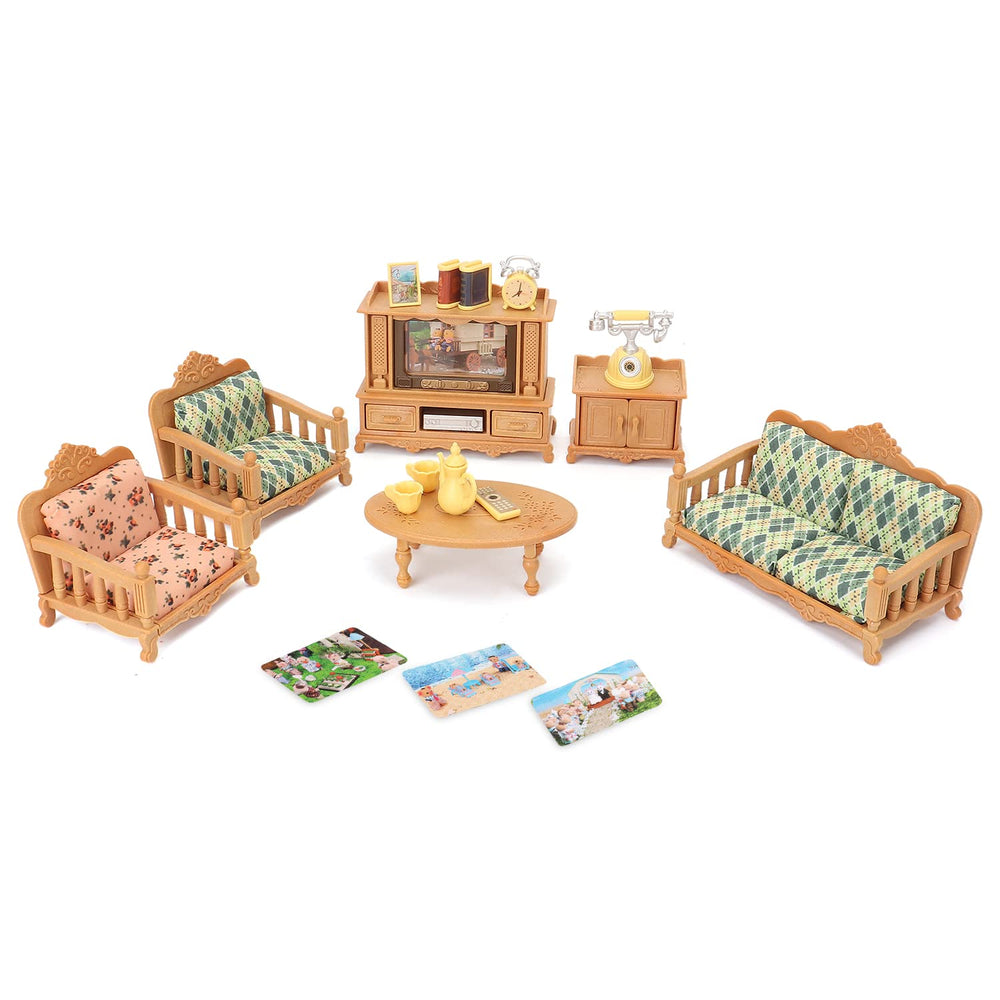 BananMelonBM dollhouse living room sofa for imaginative play