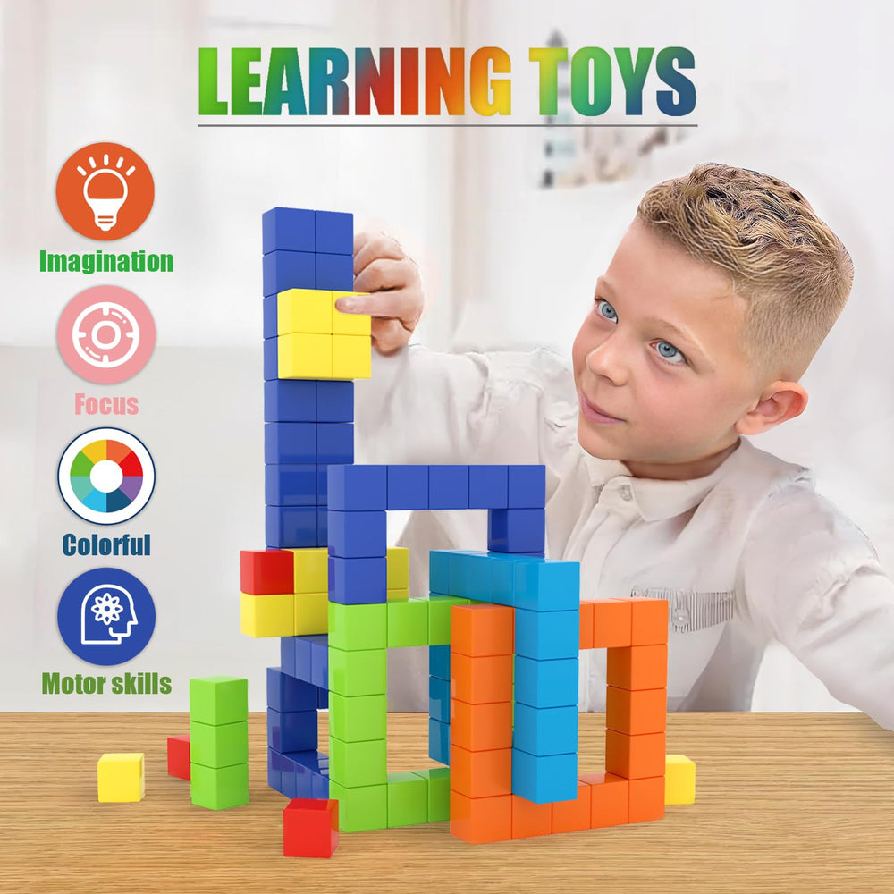Strong magnets in BananMelonBM blocks ensure stable connections for complex shapes.