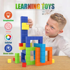Strong magnets in BananMelonBM blocks ensure stable connections for complex shapes.