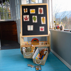 BanaSuper large magnetic chalkboard for versatile play