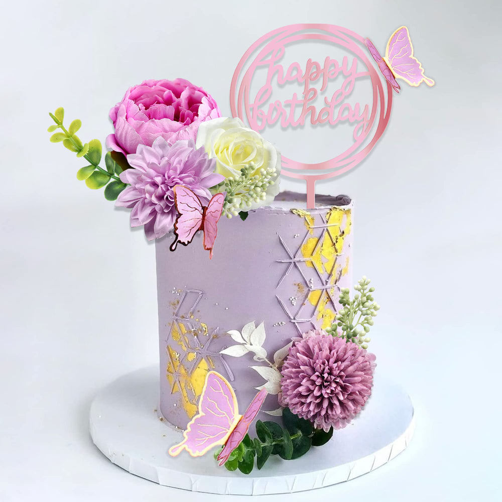BANBALLON roses and peonies topper adds an elegant finish.