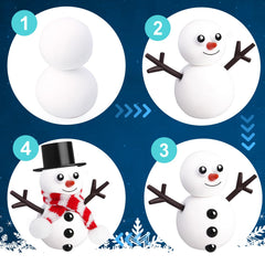 BANBBUR hats and scarves provided for cute, cozy snowman outfits.