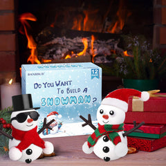 BANBBUR snowman parts spread for easy DIY assembly and creative play.