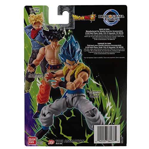 Bandai America Gogeta figure in dynamic action pose.