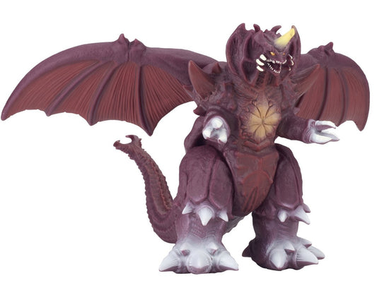 Bandai Destoroyah vinyl figure, front view, highlighting detailed sculpt and movie-accurate paint.