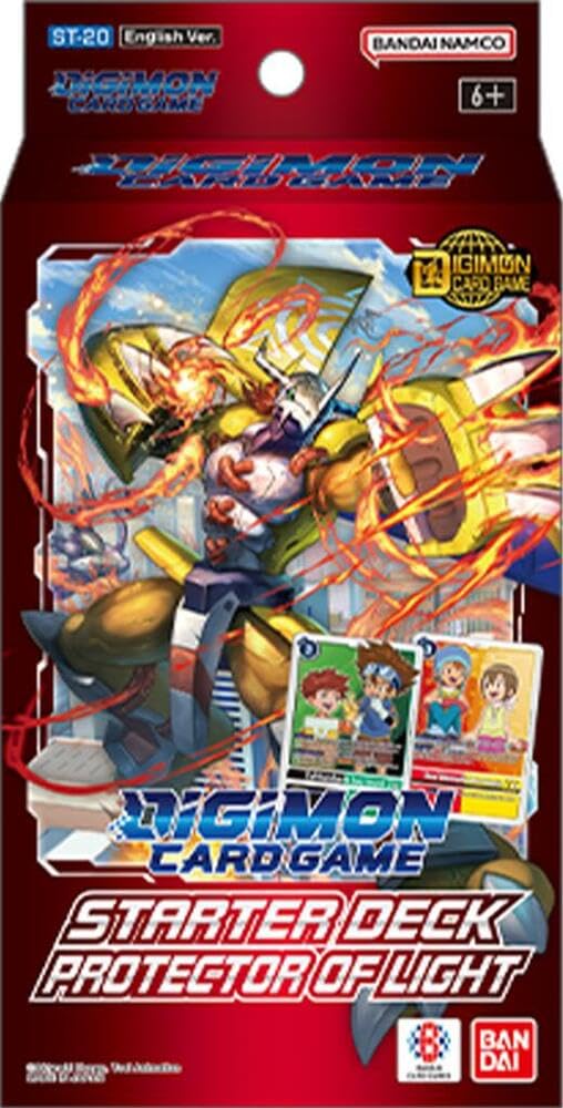 Bandai Digimon Protector of Light ST-20 starter deck art featuring WarGreymon, ideal for beginners