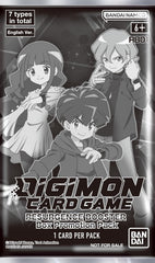 Bandai Digimon Resurgence exclusive English designs on display.