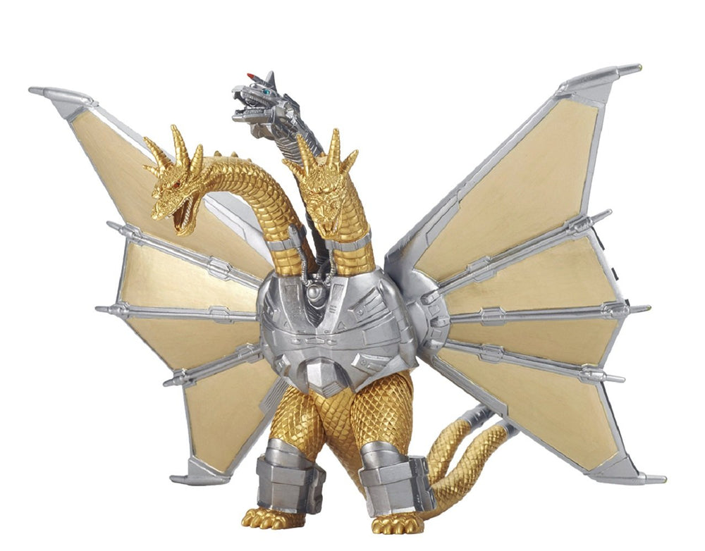 Bandai Mecha King Ghidorah front view figure for display and collection