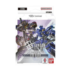 Bandai Gundam Card Game Starter Deck Iron Bloom ST05 – 50-card set for quick, engaging battles.