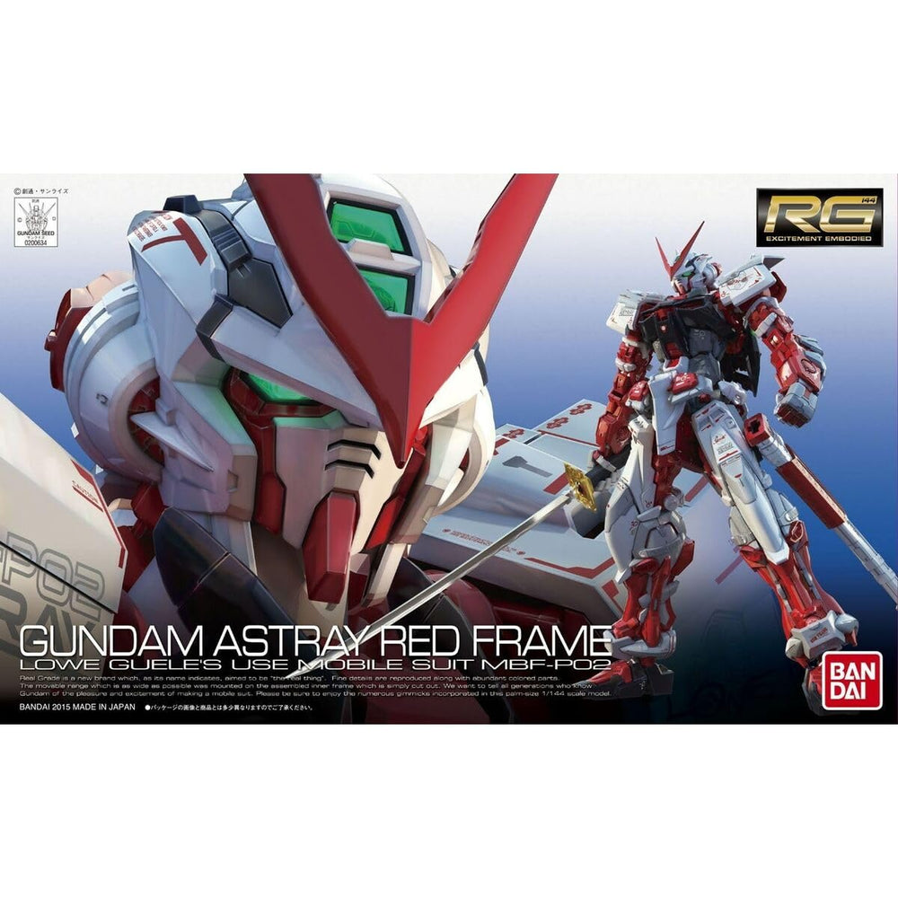 Bandai Hobby RG MBF-P02 Gundam Astray Red Frame back view reveals joints
