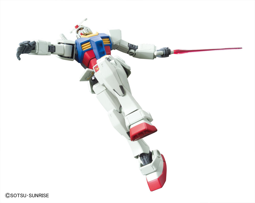 Bandai RX-78-2 Gundam Revive shield shown in a display-ready stance