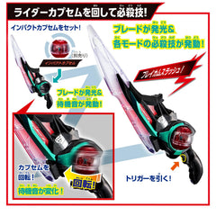 Bandai Kamen Rider Zeztz DX Breakam Zeztzer in-hand display with comfortable grip
