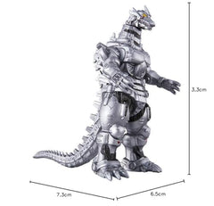 Bandai Mecha Godzilla 2004 vinyl figure side view, ideal for diorama and display