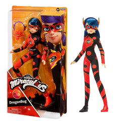Bandai Miraculous Dragon Bug doll in dynamic pose for imaginative play