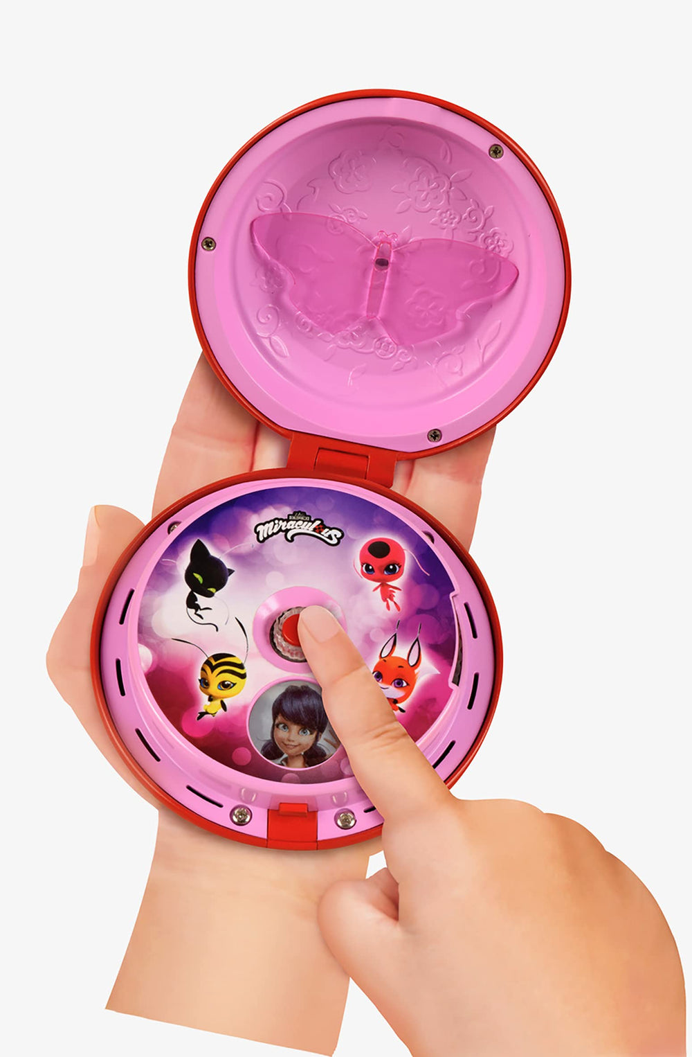Bandai Miraculous Ladybug clip-on belt attachment for secure dress-up adventures.
