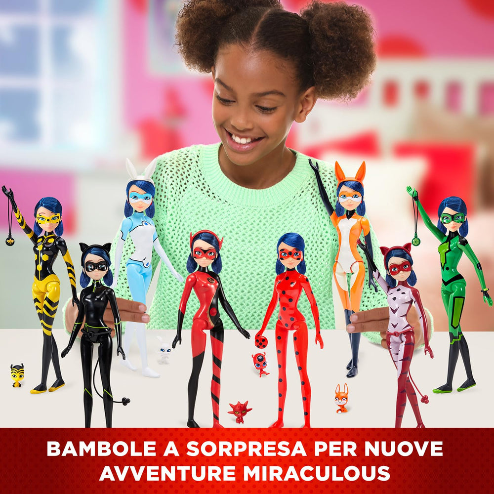 Bandai Miraculous Ladybug Kwami accessory completes the look