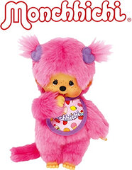 Bandai Monchhichi Frozen Fruits plush shows a gourmet bib for playful detail.