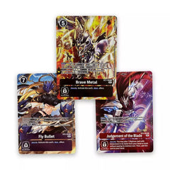 Bandai Namco Digimon Premium Deck PD-01 inner cards arranged for quick strategy bursts.