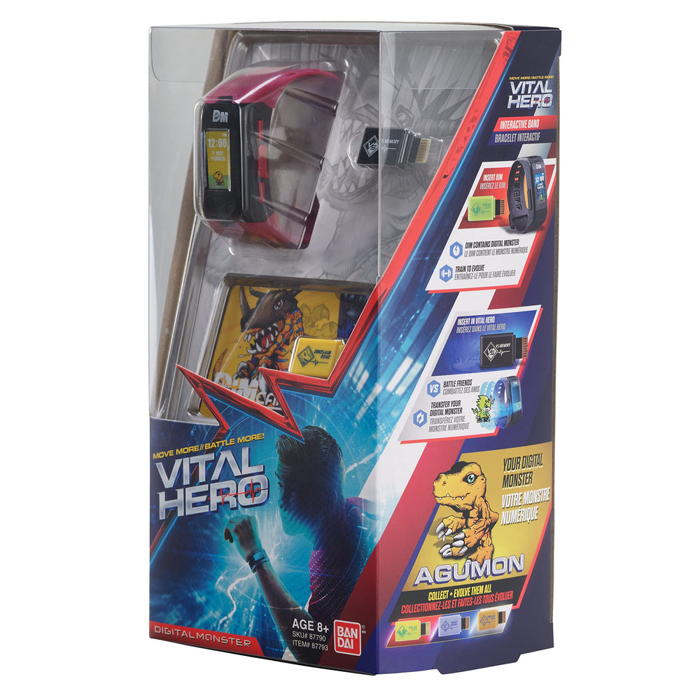 Bandai Namco Digimon Vital Hero Red Heart Rate—vital function guides training intensity.