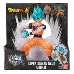 Bandai Namco Dragon Ball Super Blue Goku figure display ready for shelf collections.