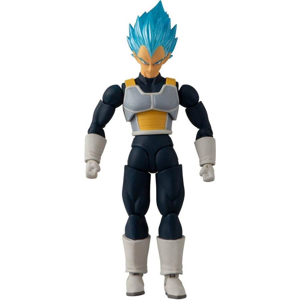 Bandai Namco Dragon Ball Super Super Saiyan Blue Vegeta figure ready for display.