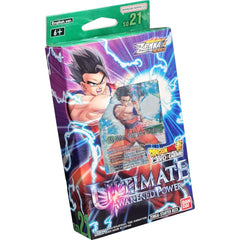 Bandai Namco Dragon Ball Super TCG SD21 Ultimate Awakened Power Deck cover showcasing new Z-cards for dynamic duels
