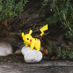 Bandai Pokémon Pikachu action pose emphasizes battle-ready look for play scenarios.