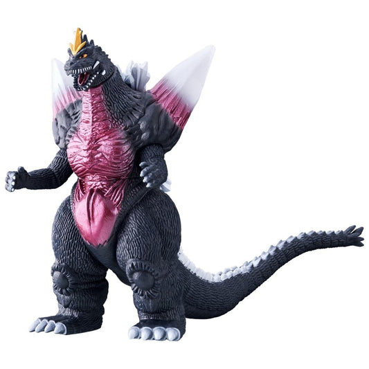 Bandai Space Godzilla Movie Monster Series front view highlights renewed coloring for display.