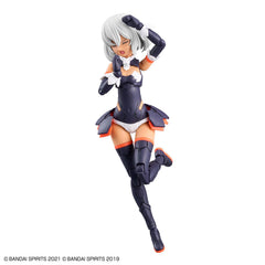 Interchangeable face parts provide normal expression options.