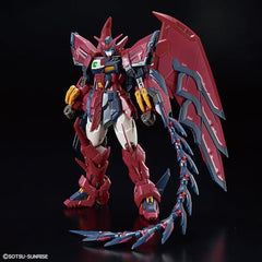 Bandai Spirits Gundam Epyon RG beam sword action enables dynamic posing and display.