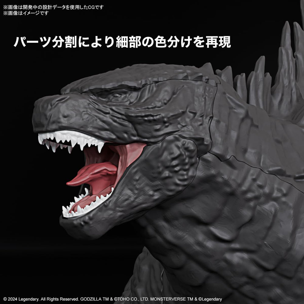Bandai Spirits Godzilla x Kong model kit color-recreation technology.